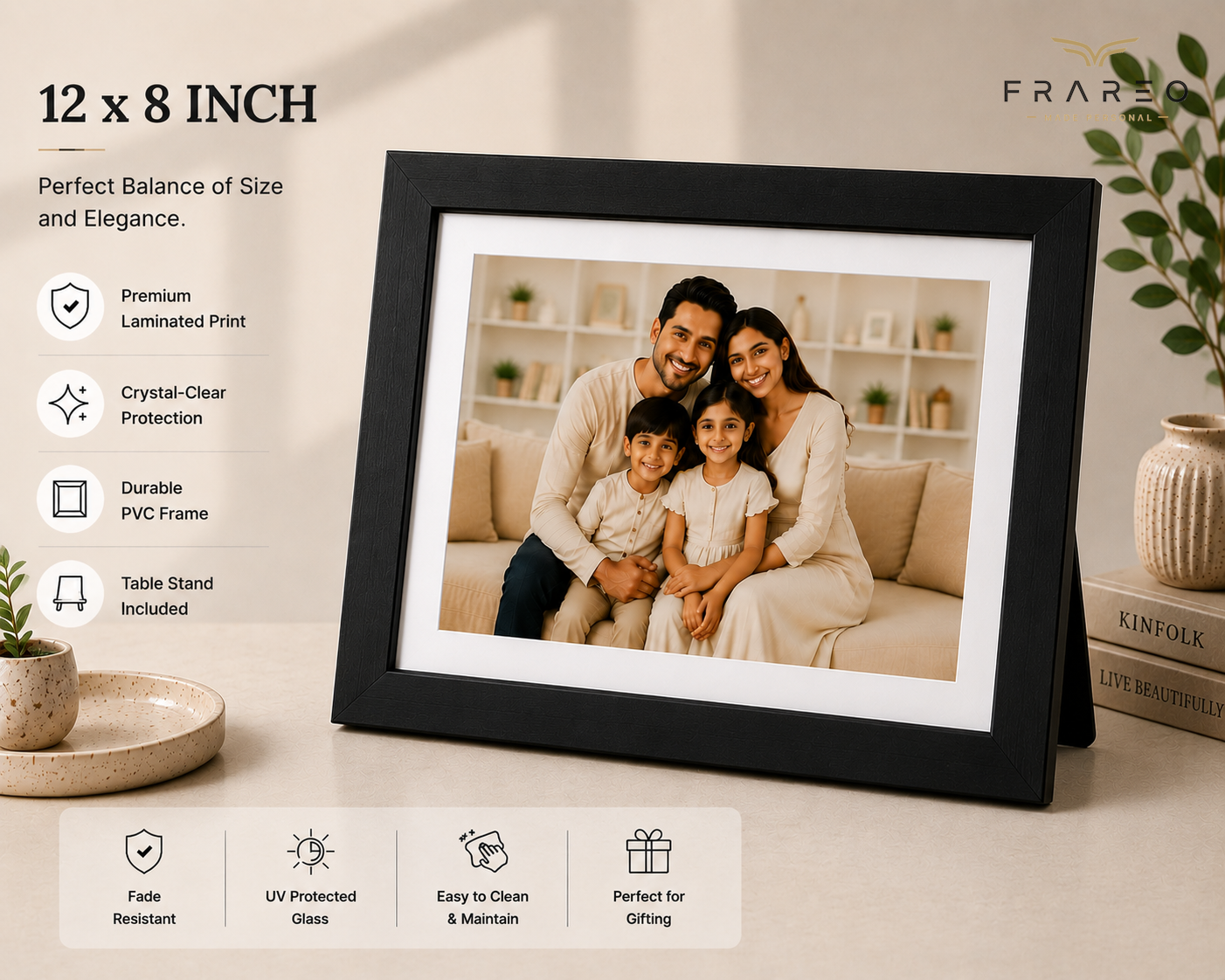 Personalized Photo Frame - Classic Black