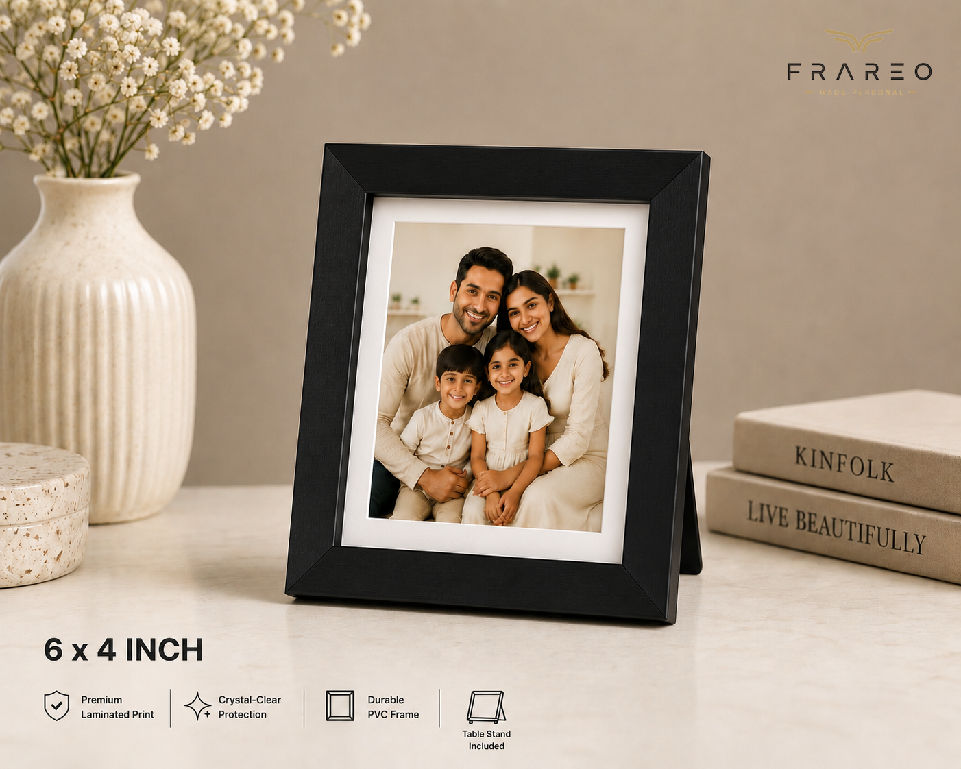 Personalized Photo Frame - Classic Black