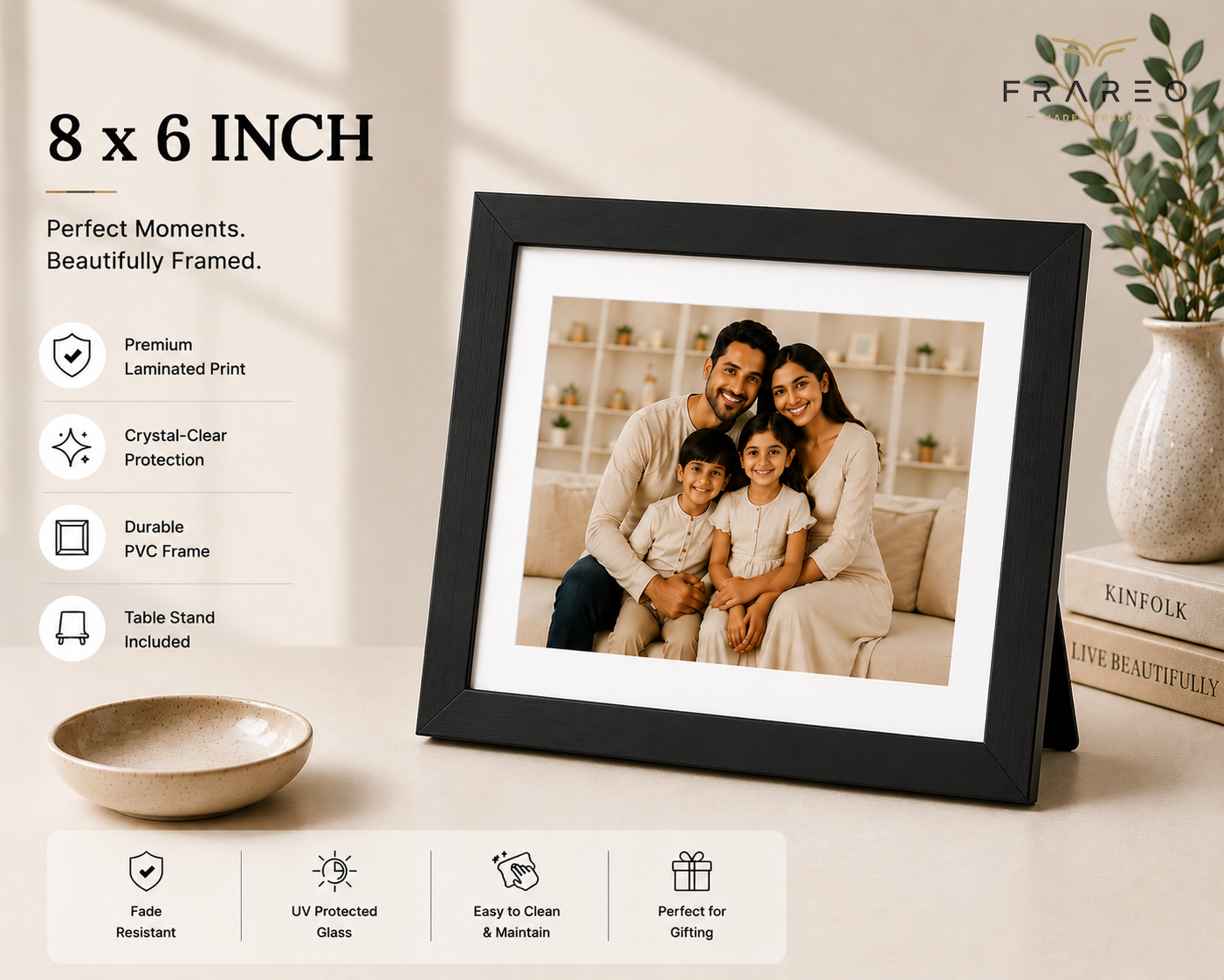 Personalized Photo Frame - Classic Black