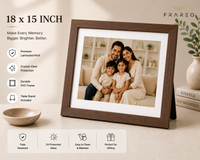 Personalized Photo Frame - Rustic Brown