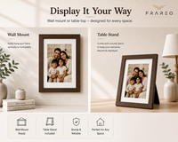 Personalized Photo Frame - Rustic Brown