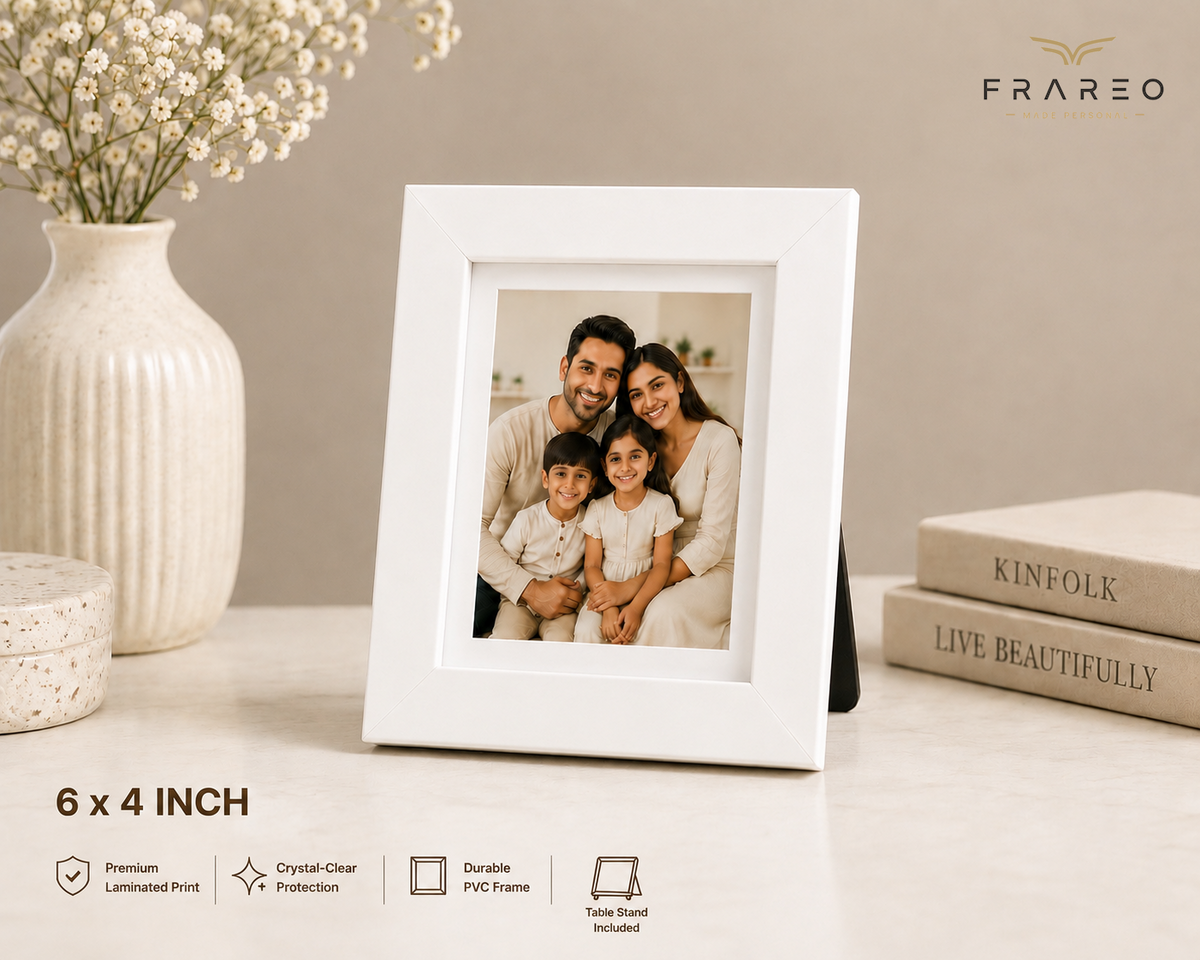 Personalized Photo Frame - White Minimal